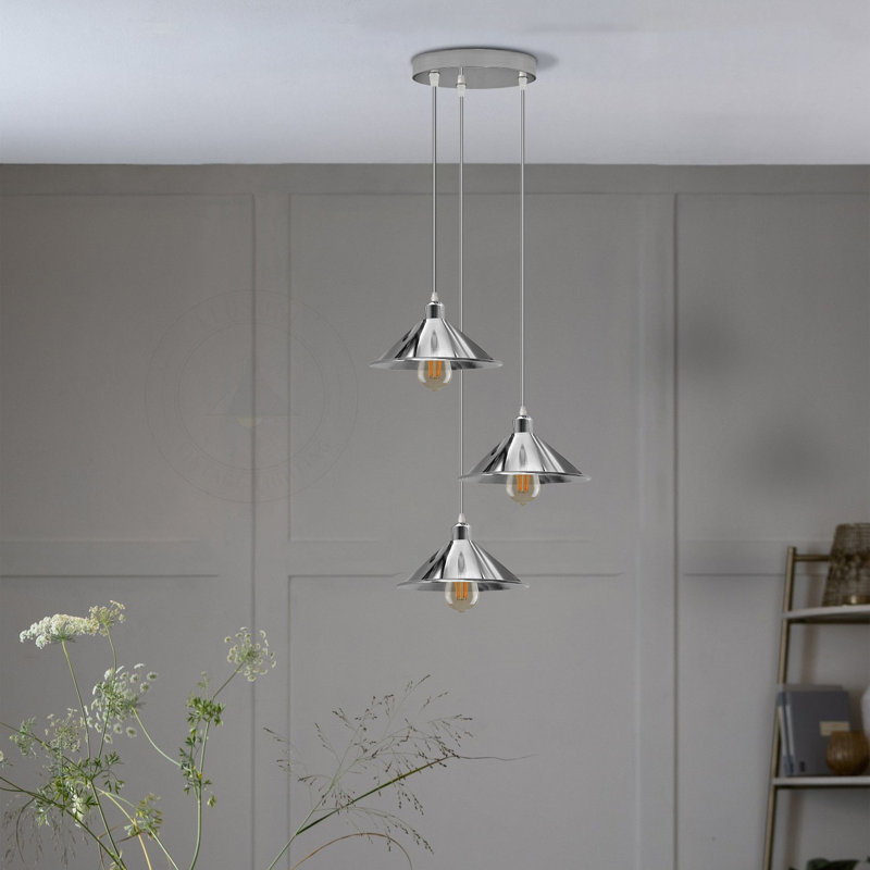 Labus 3 - Light Chrome Cluster Pendant, Yes