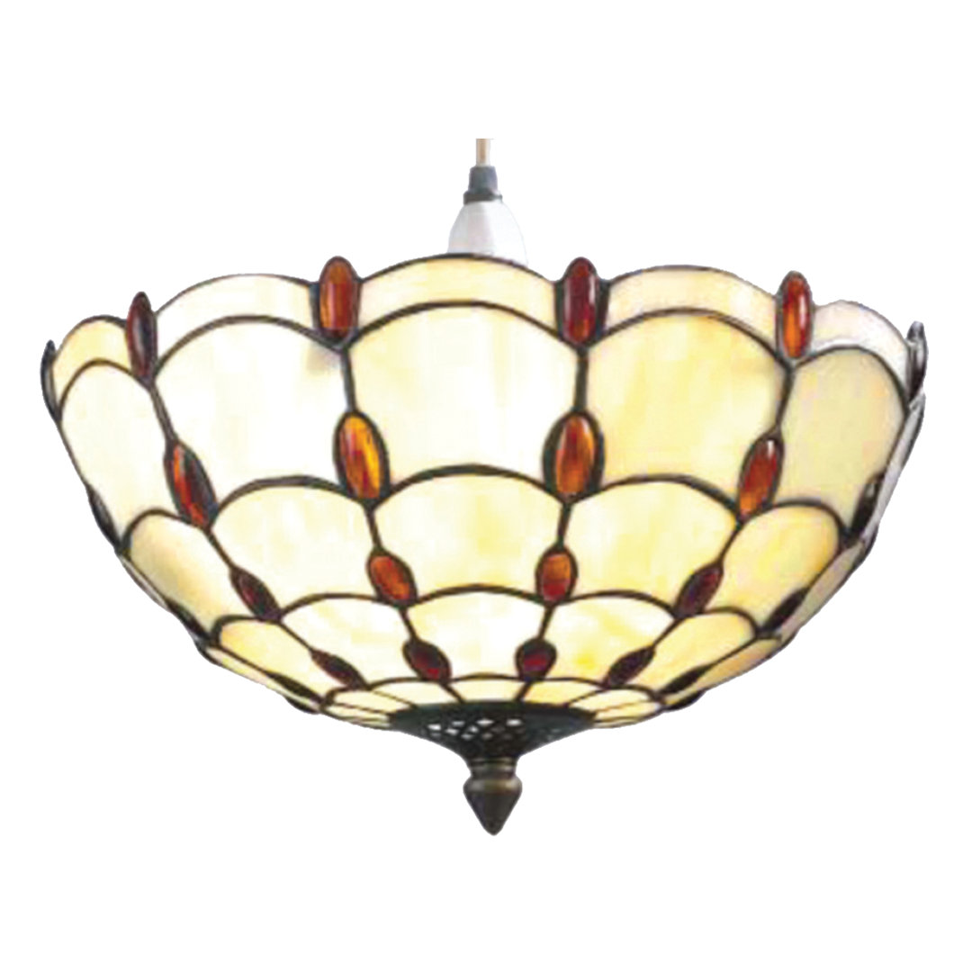 Boller 1 - Light Antique Bronze Bowl Pendant