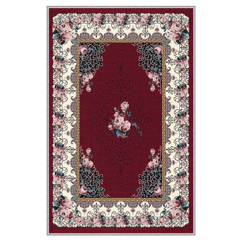 Premium Hall Carpet (3.3 x 6.6 ft), 100% Polyester, 0.3 in Pile Height | Antibacterial, Non-Slip PVC Dot Underside, 650 g/m² | Durable Woven Design, 3D Digital Printing, Machine Washable, Ideal for Home Décor