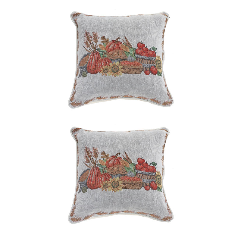 Coussin de tapisserie (tartes au four fraîches) (18 x 18) - ensemble de 2