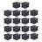 Sterilite Stackable Plastic Storage Open Crate Bin Organizer Box, Black, 18 Pack-93259380