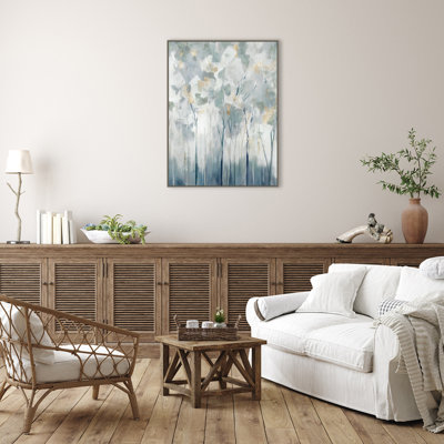 «Blue Forest Adventure I» par Ian C, reproduction d'art sur toile encadrée