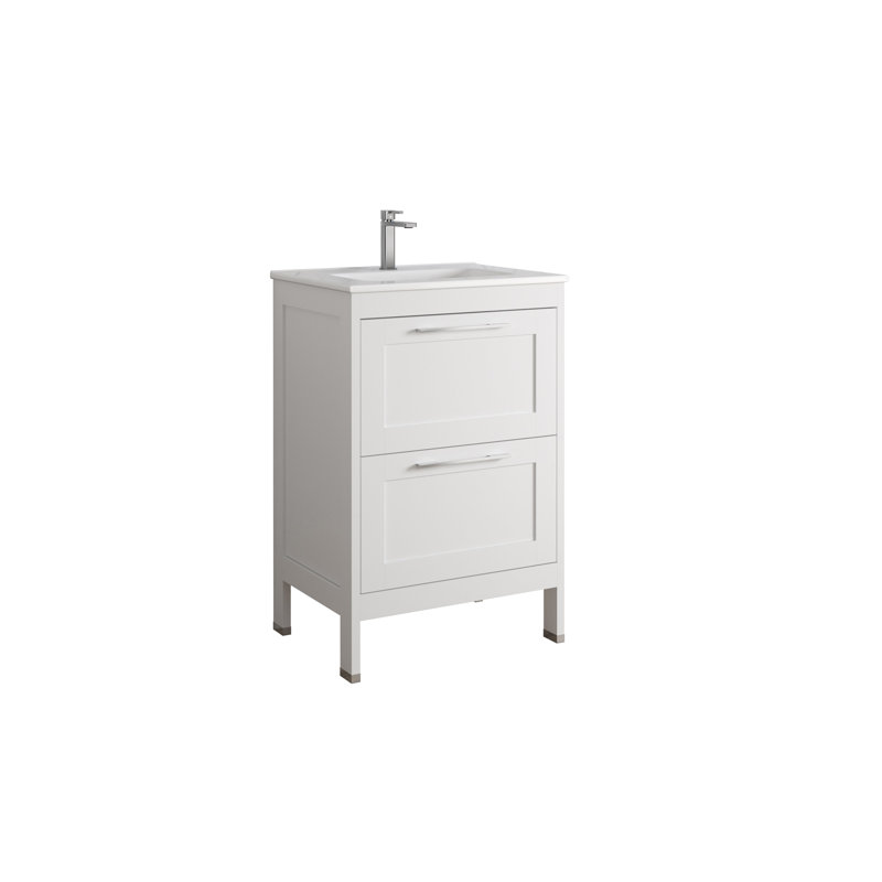 Meuble-lavabo simple 24 po DAX Lakeside, Blanc