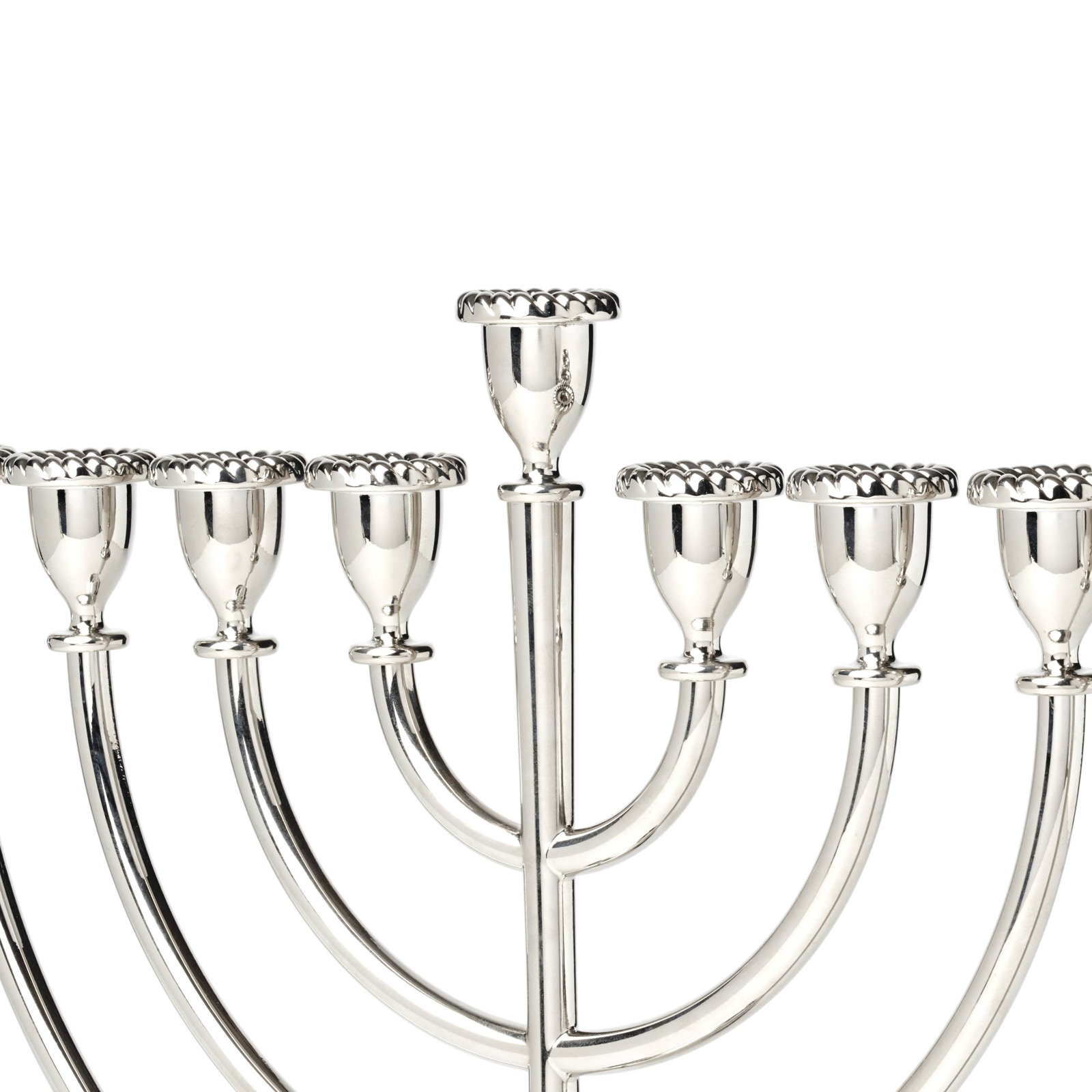 Traditional Menorah, Silver