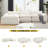 Boneless L Shaped Sectional Couch For Living Room Fully Compressed Modular Sofa