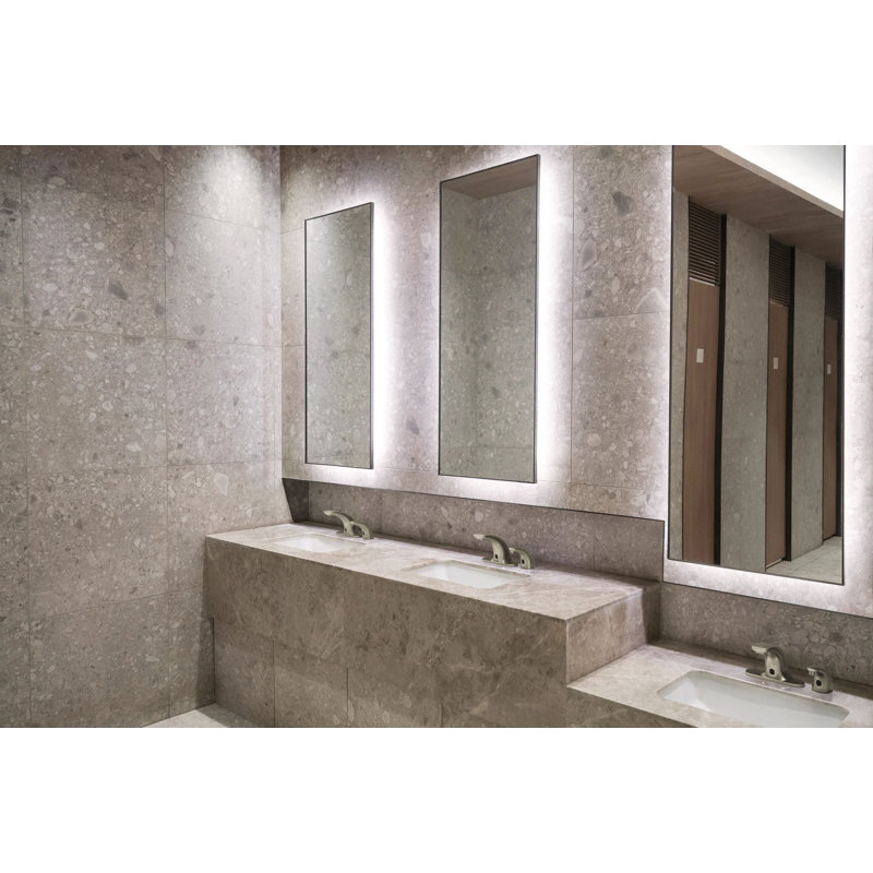 Robinet de salle de bain M-Power avec capteur en nickel brossé, Nickel brossé