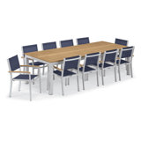 Travira Rectangular 10 - Person 103" Long Powder Coated Aluminum Patio Dining Set