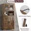 Armoire de rangement autoportante de 67 po de hauteur avec 4 portes et tablettes réglables-1297188098