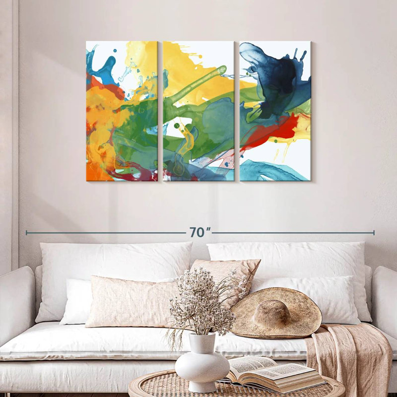 Avery Primary Abstract I, 28" H x 45" W
