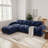 110.9" Upholstered L-Shaped Boneless Sectional With Ottoman-1817936657