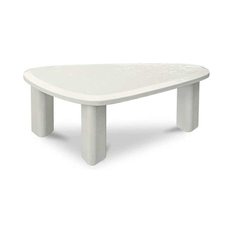 Sophie Outdoor Coffee Table, Cream Lacquer