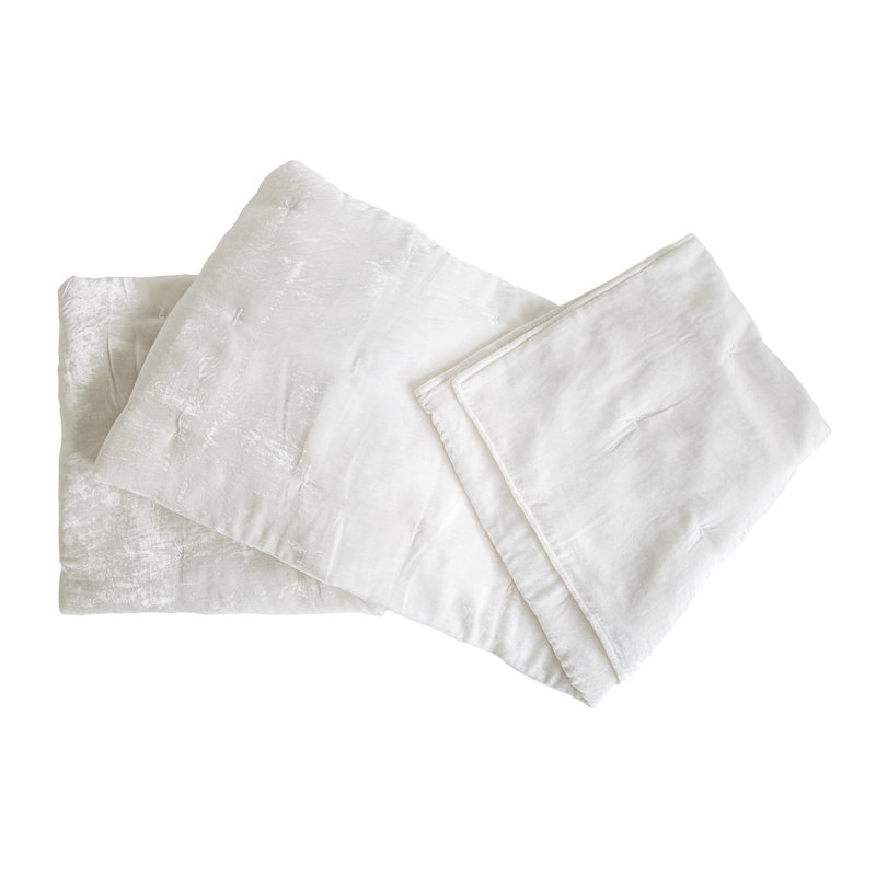 Dip Dye Hand Woven Throw Blanket, 50" W x 70" L, White