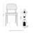 25.50"H Modern Abstract Black Metal Sculpture Table Decor