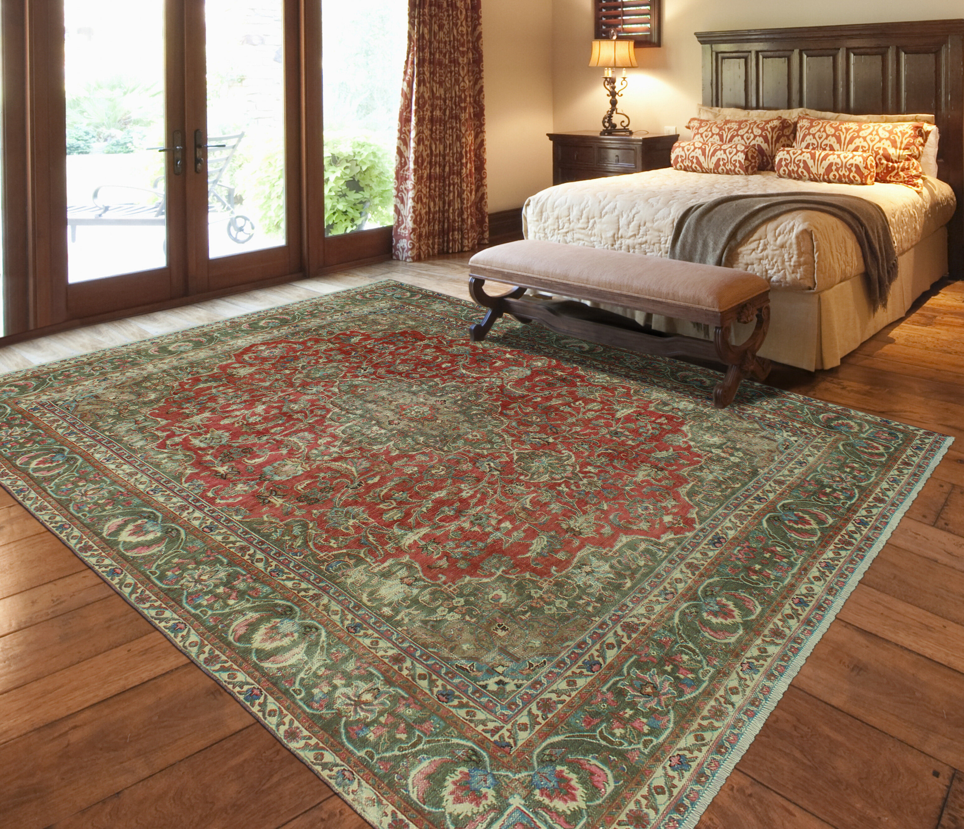 McLaglen Updated Traditional Blue Area Rug World Menagerie Rug Size: Rectangle 7'10 x 10'3