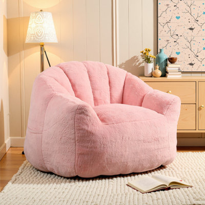 Fauteuil à billes en velours de compression