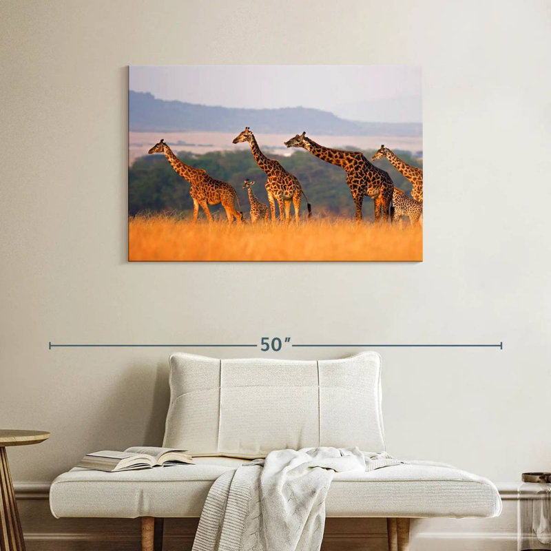 Crowle Giraffe Family Travel, H 26 po x l 39 po