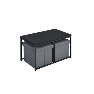 3 tables gigognes avec rangement Ervine