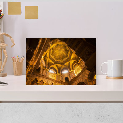 Interior Of The Mosque. La Mezquita, Cordoba, Cordoba Province, Andalusia, Southern Spain Abstract Contemporary Architecture City Wall Art
