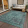 Machine Washable Indoor/Outdoor Claudian ACN1646 Teal Rug