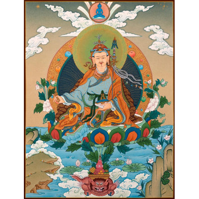 Gourou Rinpoché / Gourou Padmasambhava Thangka (Brocadeless Thangka)