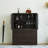 39.37" Brown Rectangular Solid + Manufactured Wood Sideboard