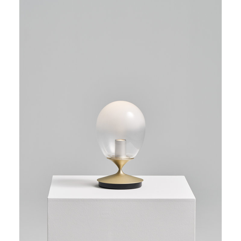 Table Lamp, 11" H x 6.3" W x 6.3" D, Gold