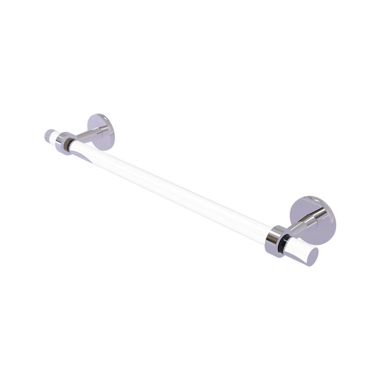 Barre à serviettes murale clearview, Chrome poli, H 3,8 po x l 22 po x P 2,6 po