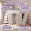 Lit mezzanine pour enfant peu encombrant avec garde-robe intégré, tiroirs d'escalier et coins de rangement-2072200209