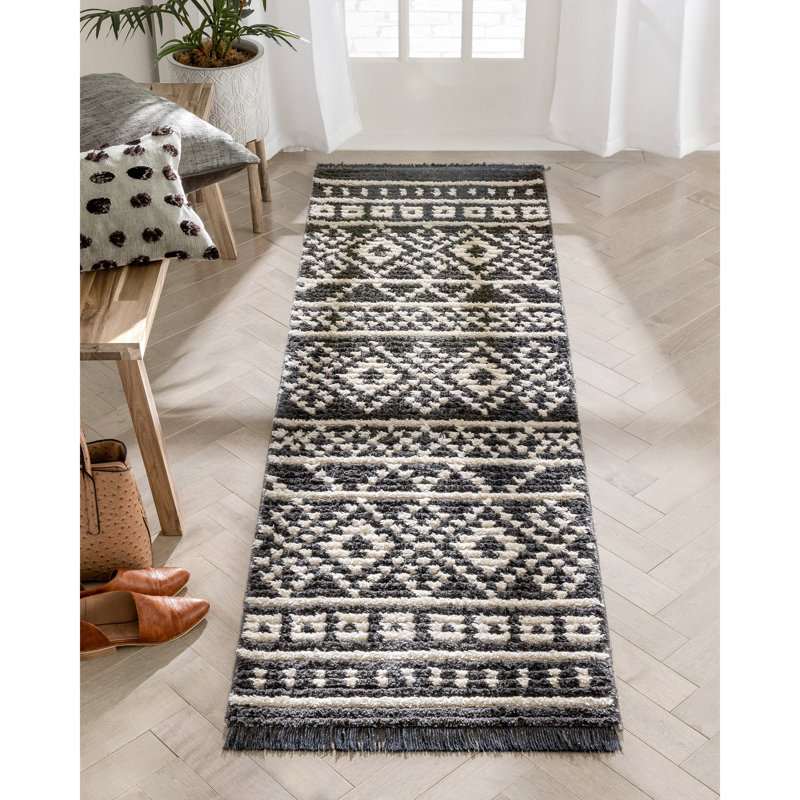 Maya Moroccan Area Rug, Runner 90 x 220cm