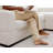 White 106-Inch L-Shaped Sofa with Left-Facing Chaise Lounge, Oversized Comfy Couch with Storage Console & Charging Socket-1508578509-1508578508