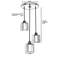 Lustre scandinave Glam, finition cuivre, 27,6 po x 11,8 po | Fabrication 100% métal, peinture séchée au four, revêtement dégringolé | Douille E27, 40 W maximum | Luminaire élégant pour la décoration intérieure moderne et les espaces repas