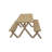Burdene 6 - Person Wood Patio Dining Set with Rectangular Table