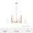 Sunjai 9 Light 2-Tier Sputnik Modern Linear Chandelier-73606484