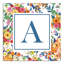 «Wildflower Monogram», art textuel sur toile tendue-410615776