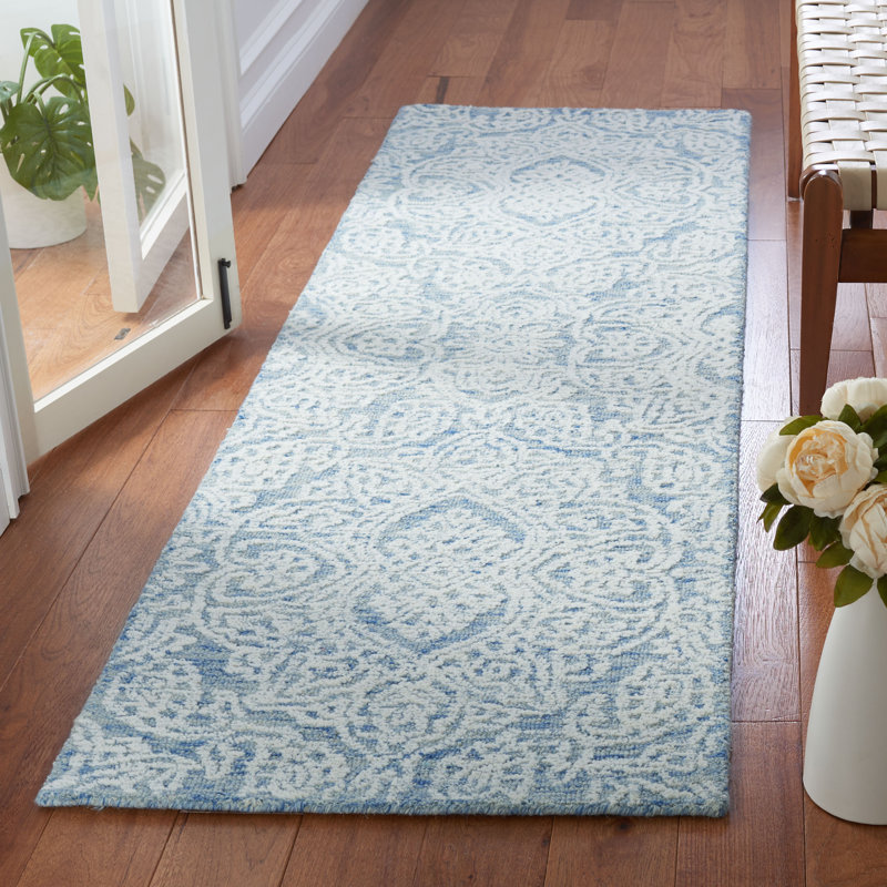 Metro Hand Tufted Indian Wool And Cotton With Latex Oriental Rug, Runner 2'3" x 10'