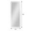  Miroir à DEL pleine longueur 64 po x 21 po - sans cadre, à 3 lumières à intensité variable, incassable pour la chambre à coucher, le vestiaire ou la salle de sport