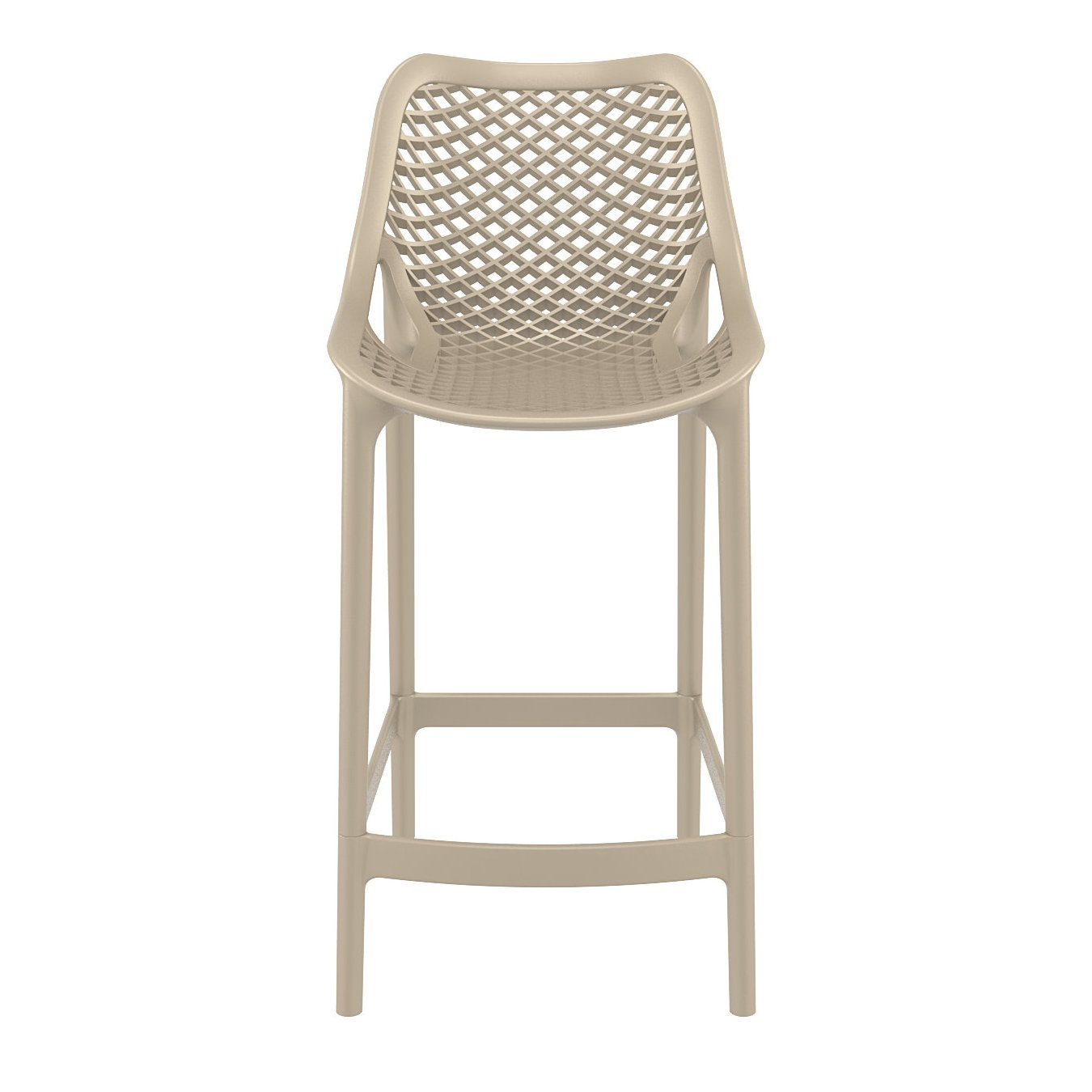Farrah Patio Bar Stool, Taupe, 25.6"