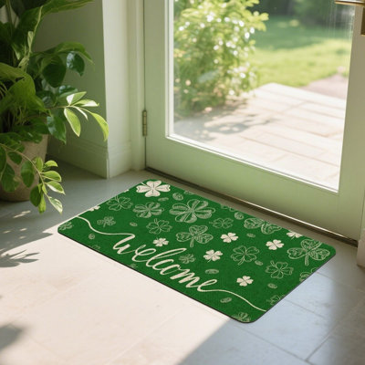 Tapis de sol vert 24 po x 36 po Shamrock Home Decor