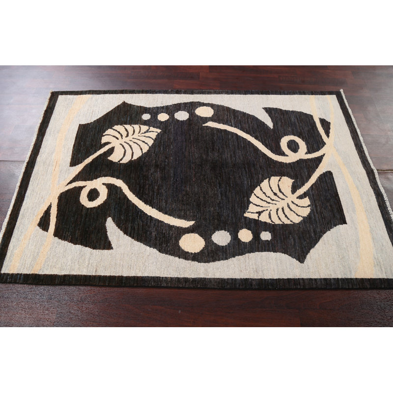 Tapis tribal noir 4 x 6