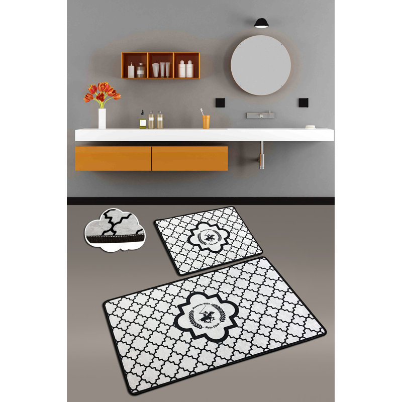 Velour Non-Slip Bath Mat