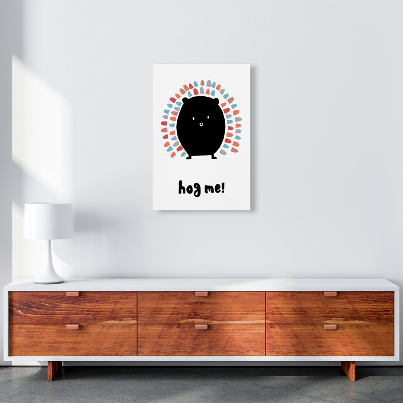 Hedgehog by Miniofmine - Print, Wrapped Canvas, 59.4cm H x 42cm W x 4cm D