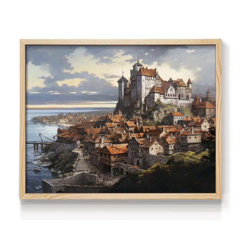 Paysage, série XCI, reproduction encadrée, Naturel, H 8 po x l 10 po