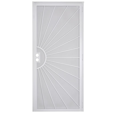 Portes grillagées de sécurité en acier 36 po x 80 po Grisham