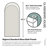 Maven 34 in. x 66.75 in. Frameless Arched Fluted Single Fixed Bath Panel-75502933
