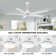 Bascio 5 - Blade LED Standard Ceiling Fan with Remote Control and Light Kit Included