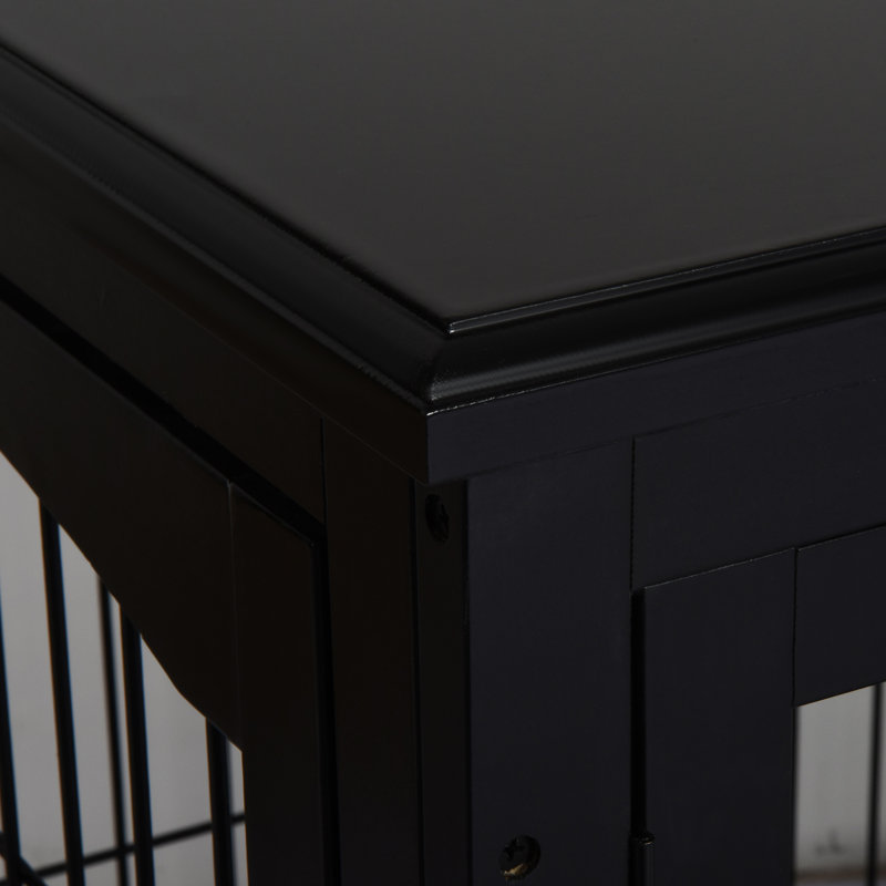 Meuble de caisse pour chien Pawhut, Noir