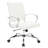 Mulkey Ribbed Faux Leather Mid-Back Office Chair, Mid Century Ergonomic Executive Desk Chair-1848672388