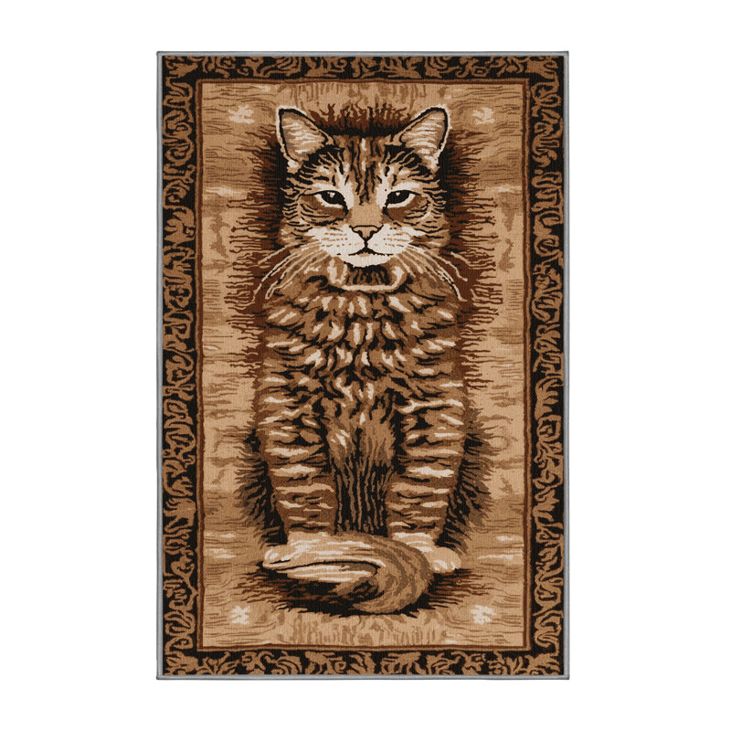  Tapis lavable Selkirk Rex, Rectangle 7 pi x 9 pi