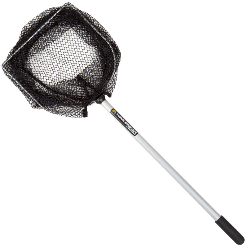 Filet de pêche en aluminium léger de 8 pouces et filet en nylon Wakeman