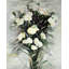 Lisianthus White Bouquet - Kitchen Beige, reproduction d'art encadrée-1615278041-1615278040
